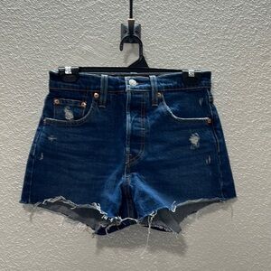 Levis button fly shorts